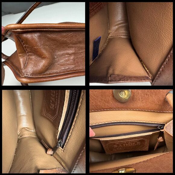 Saddle By Sabina Women’s Shoulder Bag Genuine Leather Brown Vintage Western Boho - Picture 10 of 10